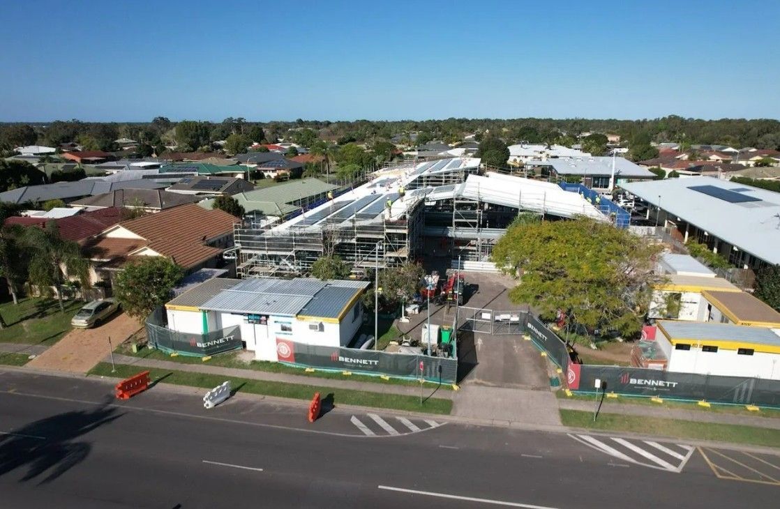 Scaffolding South Port Surrounding A Large Construction Project — Big River Scaffolding Solutions Pty Ltd in Southport, QLD