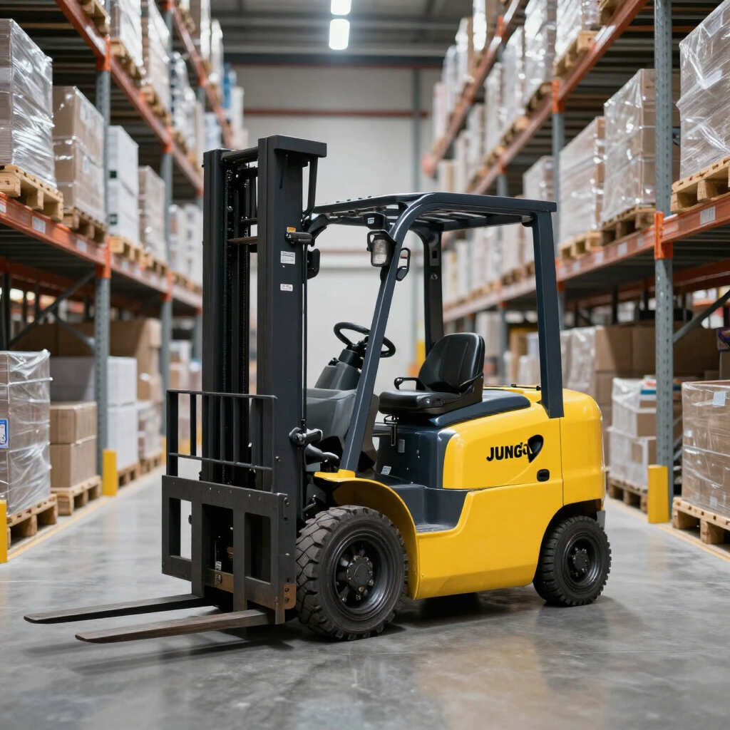 Carrello Jungheinrich nei corridoi del magazzino