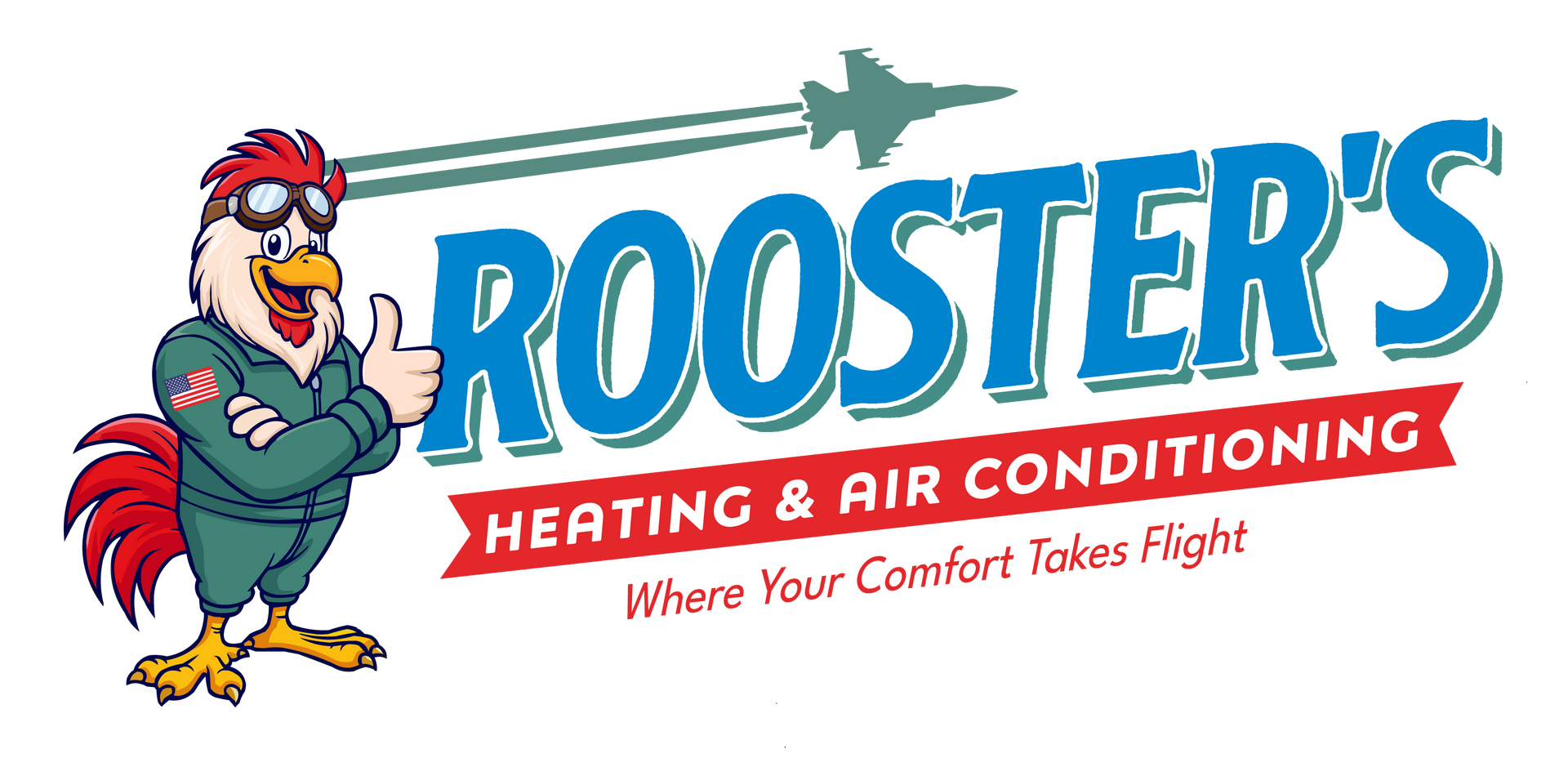 Rooster's Heating & Air Conditioning - Logo