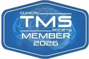The logo for the clinical tms society member 2026