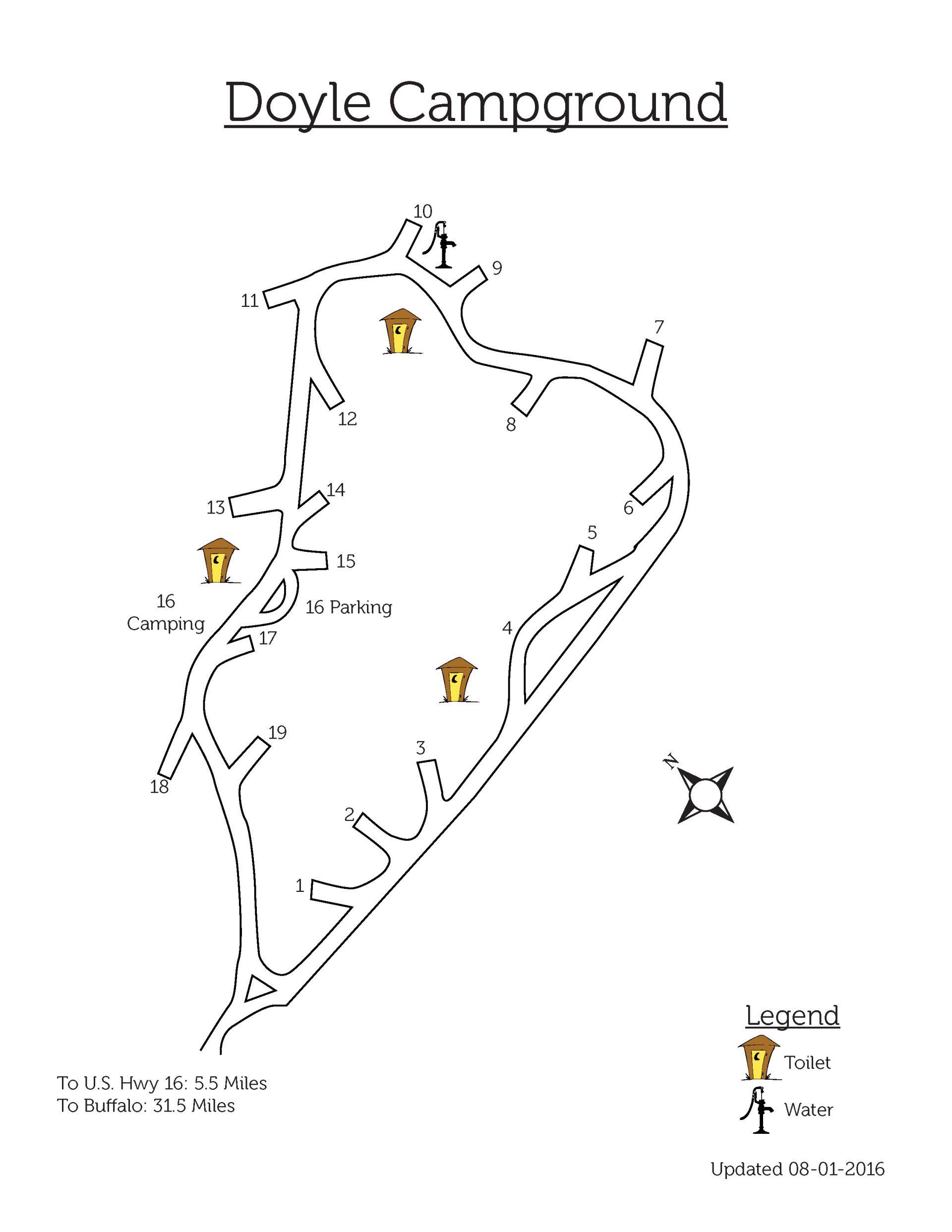 Bald Mountain Campground Map