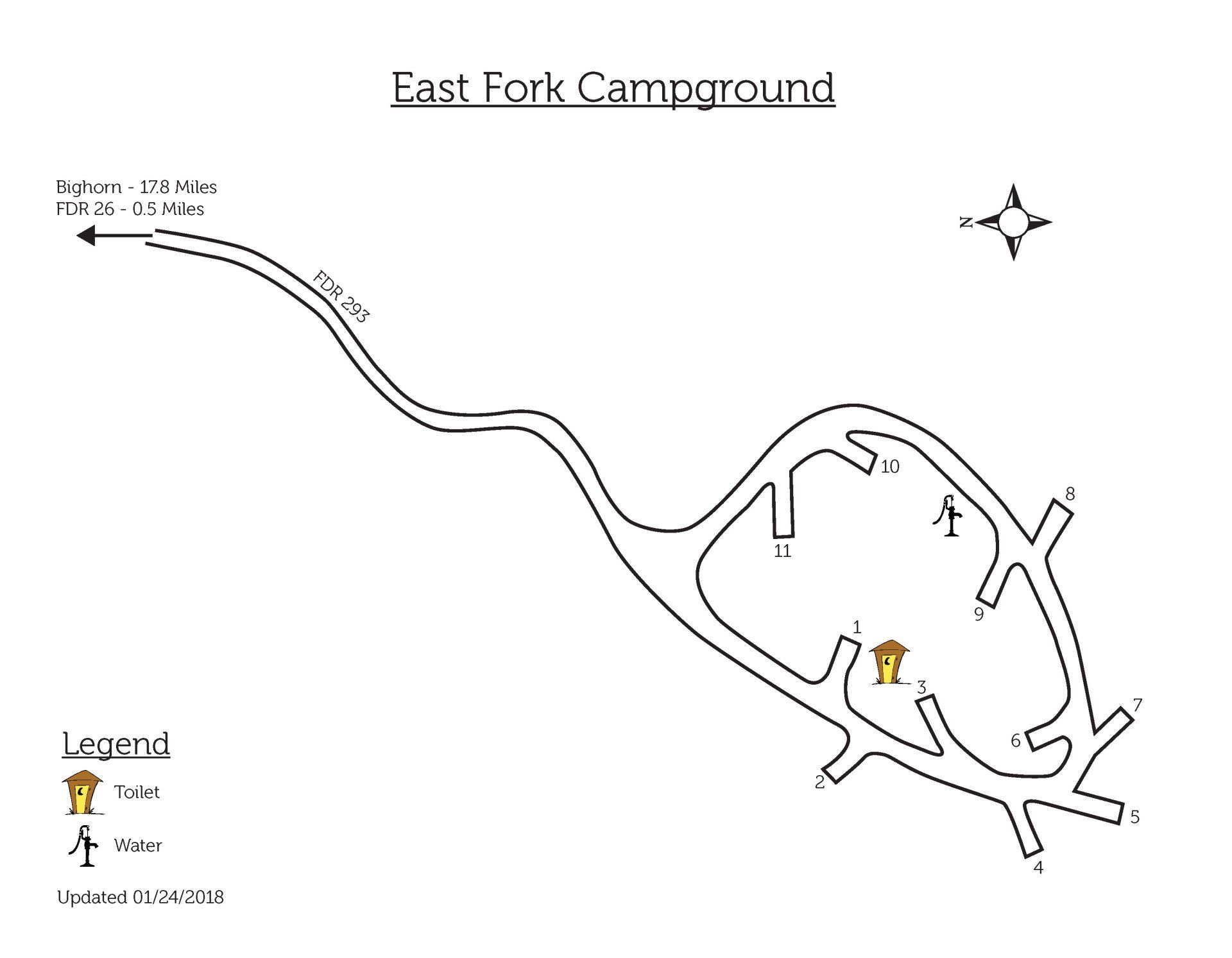 Bald Mountain Campground Map Bald Mountain Campground Map