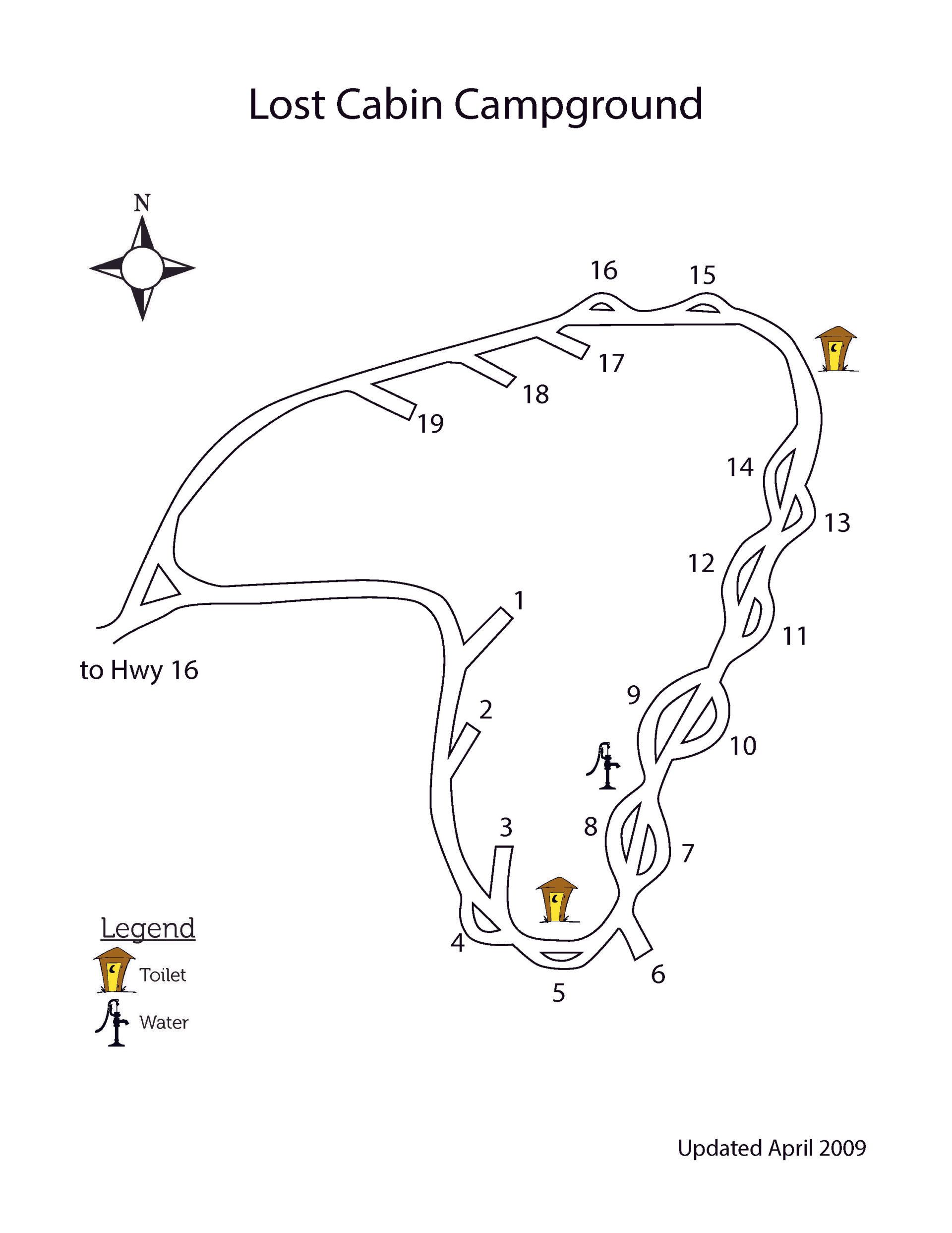 Bald Mountain Campground Map