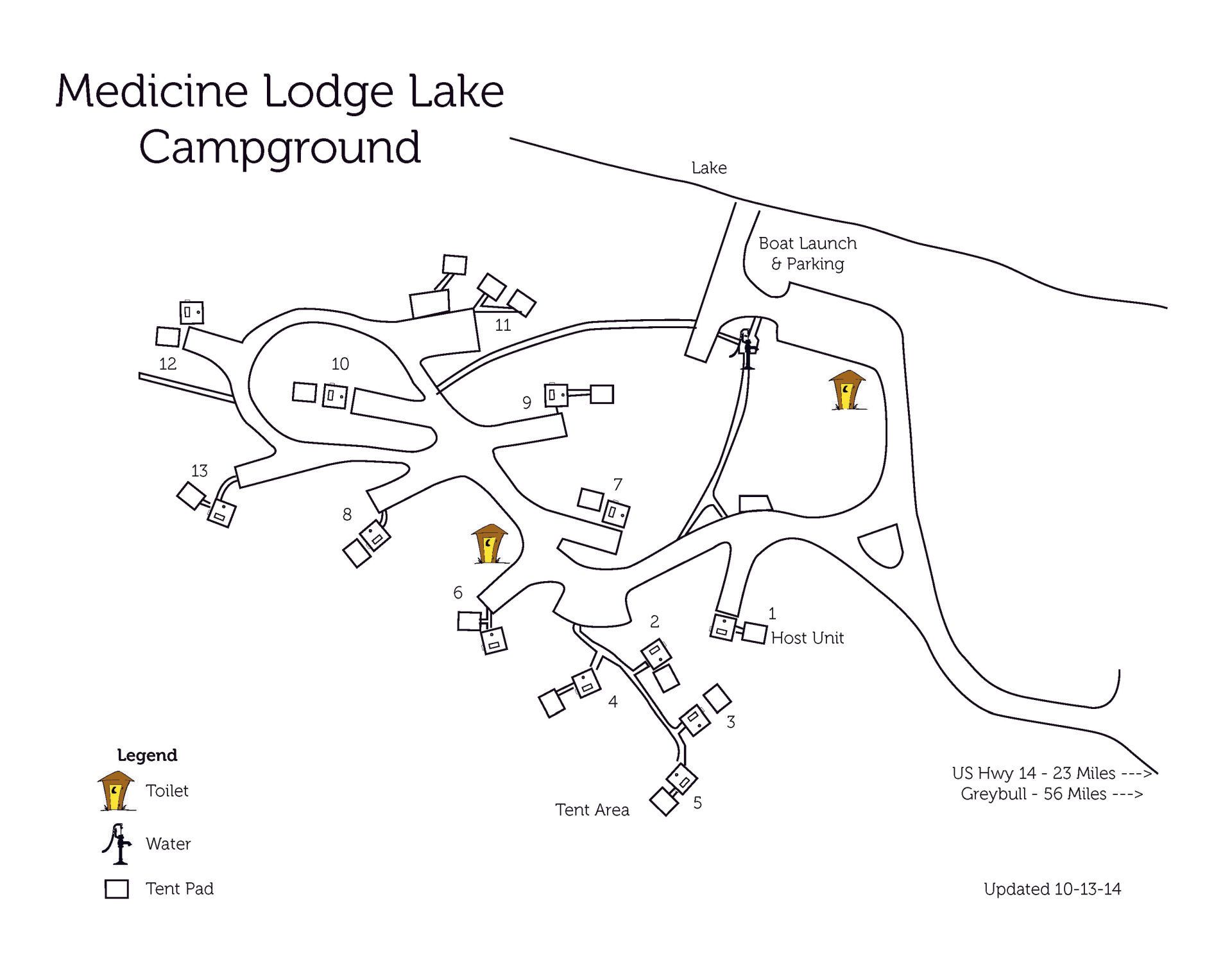 Bald Mountain Campground Map