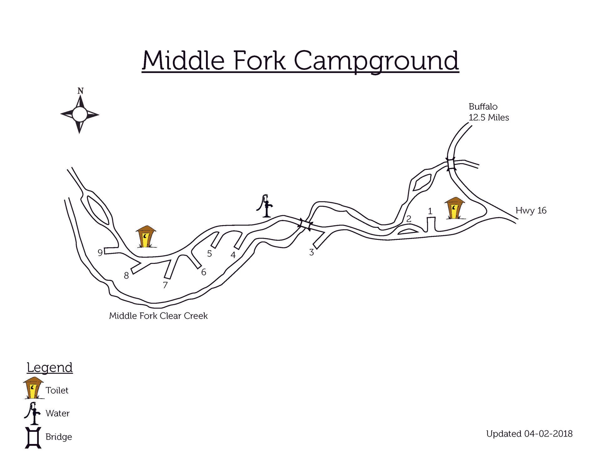 Bald Mountain Campground Map Bald Mountain Campground Map