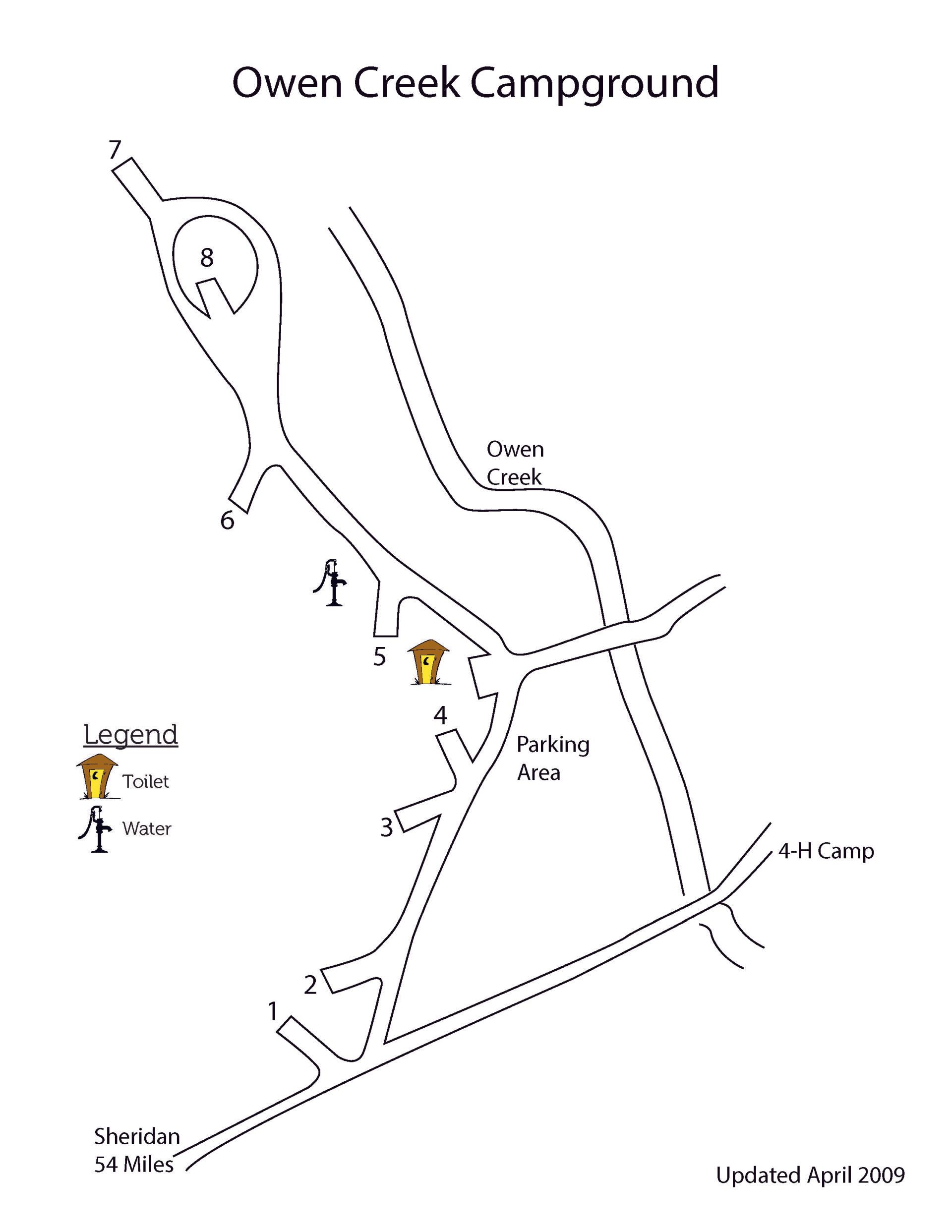 Bald Mountain Campground Map