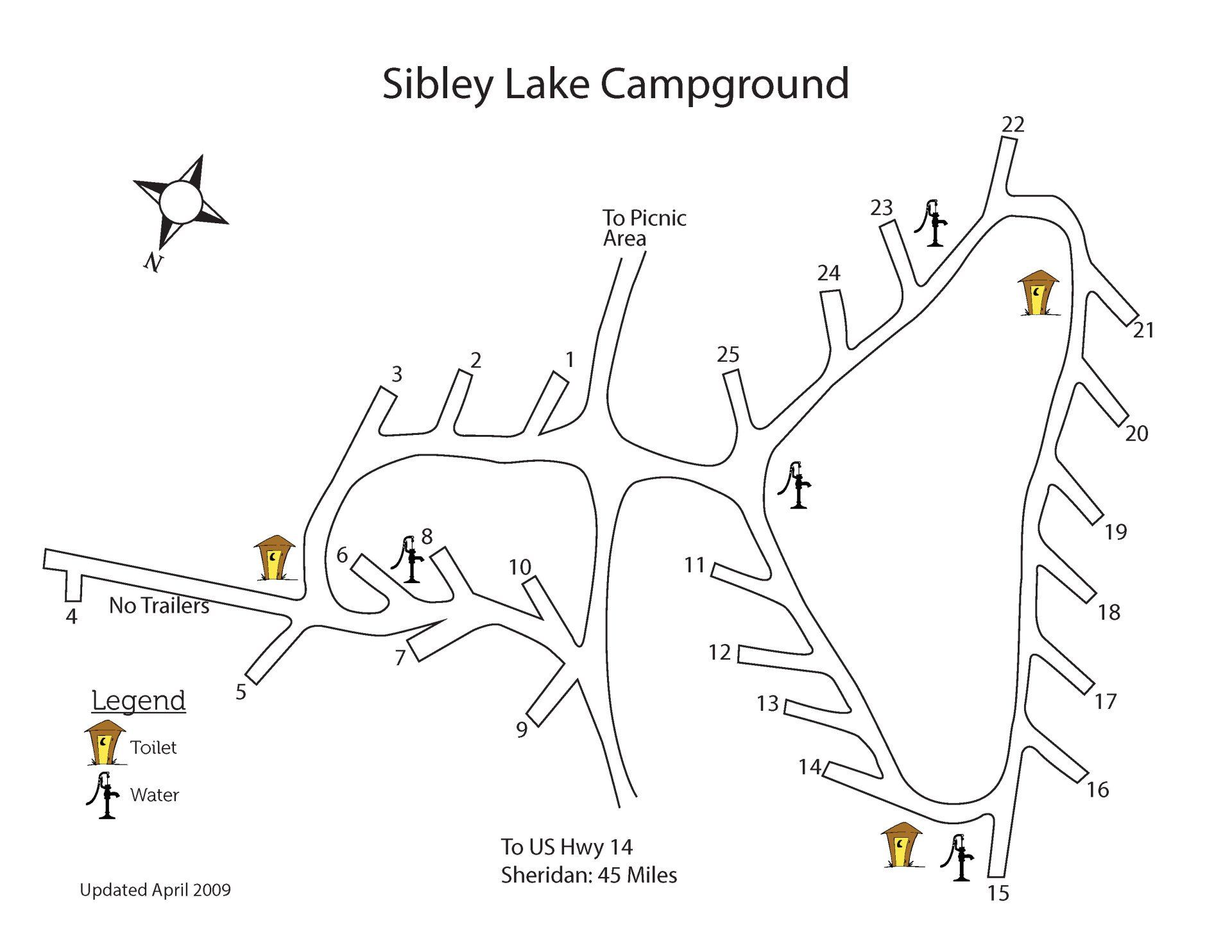 Bald Mountain Campground Map Bald Mountain Campground Map