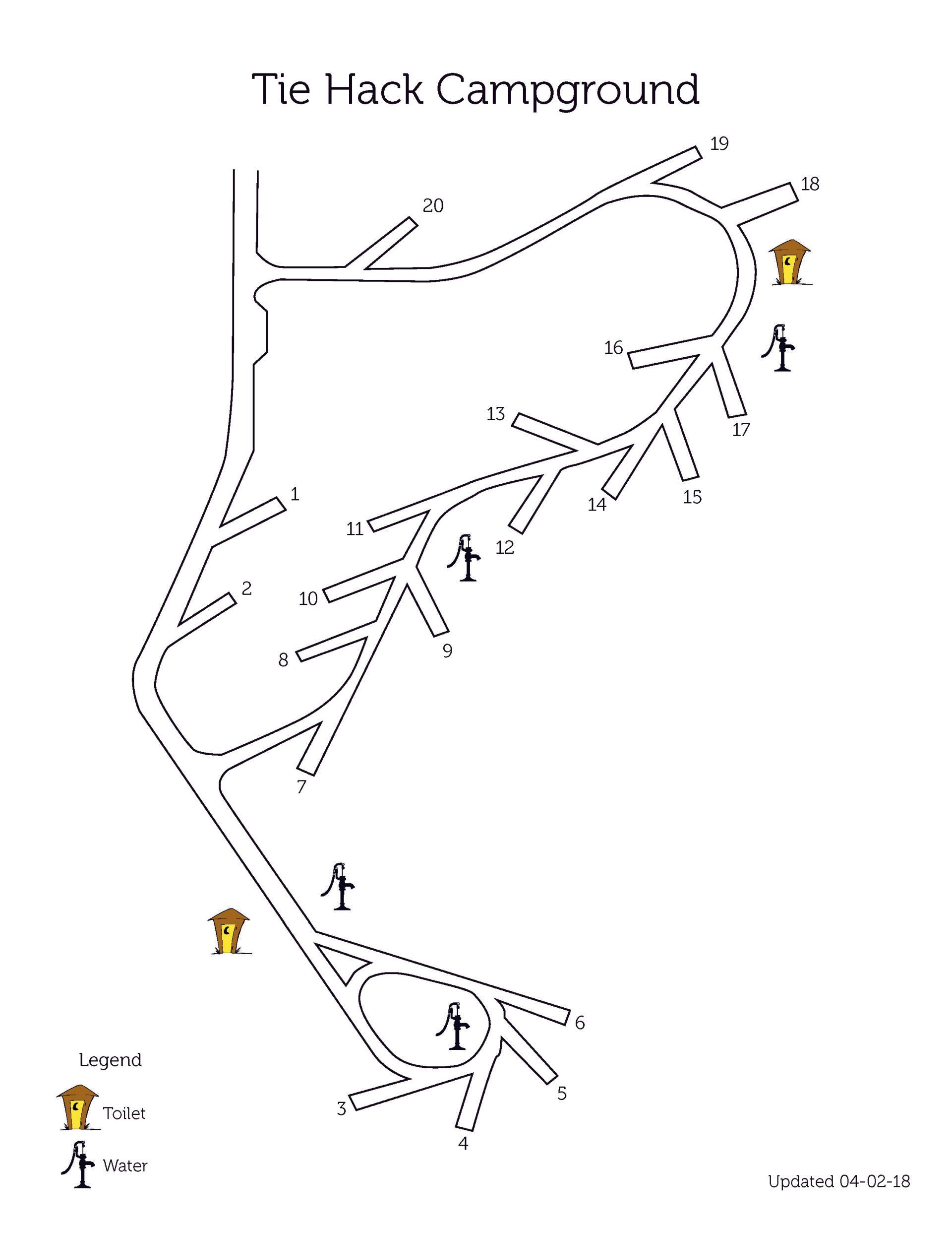Bald Mountain Campground Map Bald Mountain Campground Map