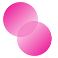 Pink employee ID card with a person icon, briefcase, and check mark.