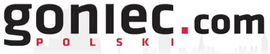 Goniec.com logo in black with red “POLSKI” beneath it