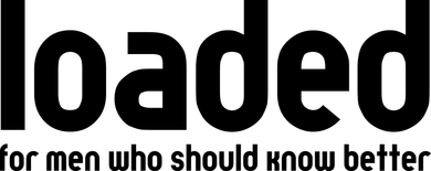 Black-and-white logo text reading “loaded” with the tagline “for men who should know better.”