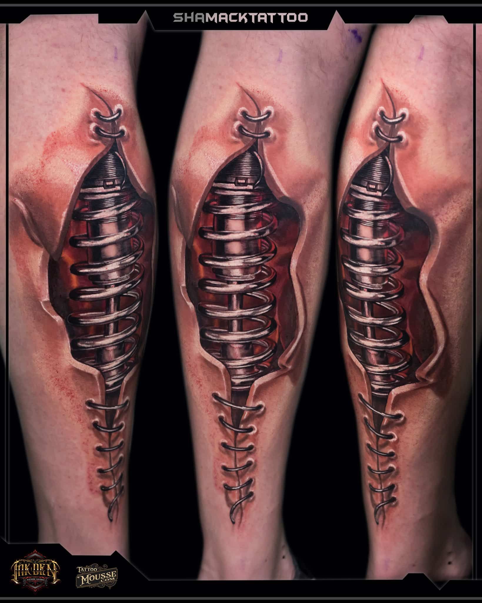 biomechanical-leg-spring-red-4-left-mechanical-Shamack-inkden-tattoo