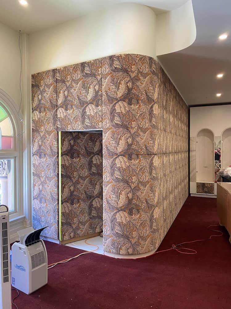 A Room With a Red Carpet and a White Printer on the Floor — PKJ Designs in Albion Park, NSW