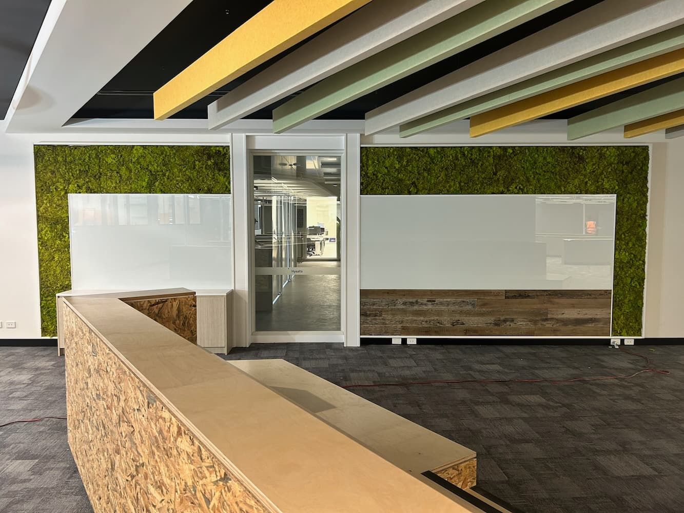 A Room With a Green Wall and a White Board on the Wall — PKJ Designs in Nowra, NSW