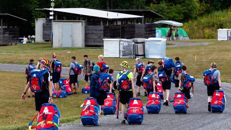 World Scout Jamboree, the contingent arrives
