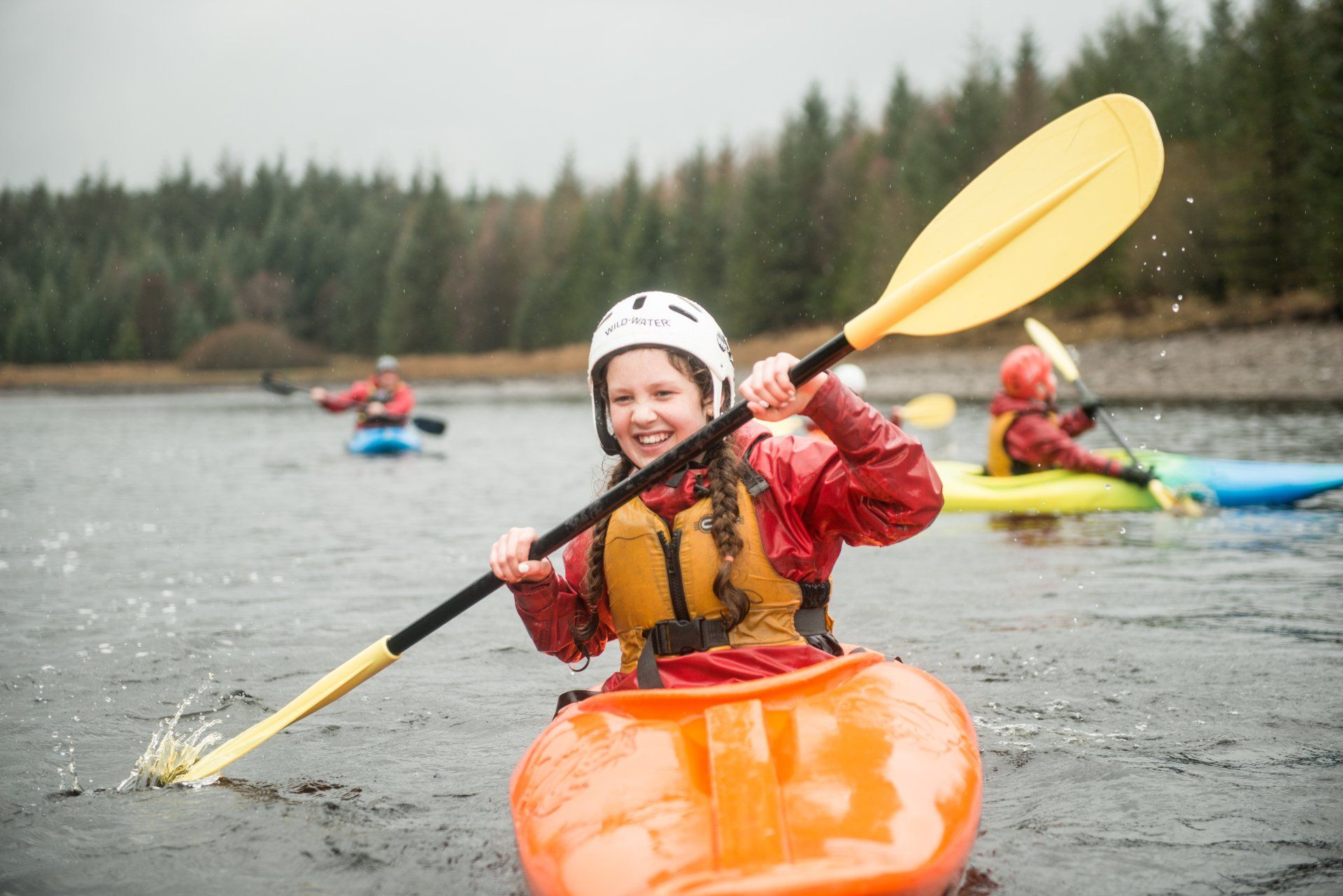Scouts kayaking