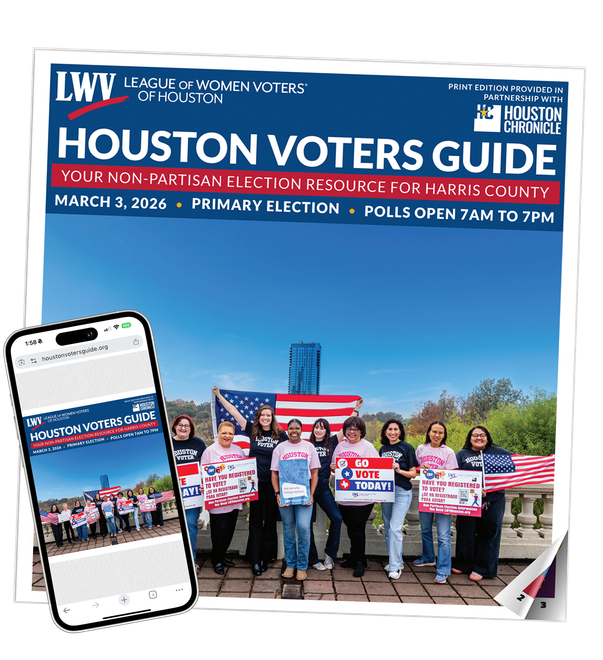 Houston Voters Guide document for December and jan runoff elections