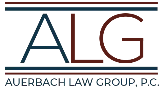 The logo for the auerbach law group p.c.
