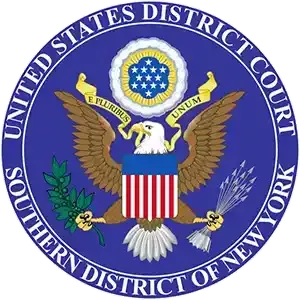 The seal of the united states district court southern district of new york
