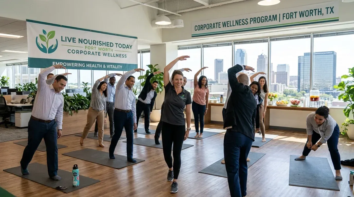 Corporate wellness programs in Fort Worth, TX led by a registered dietitian from Live Nourished Today