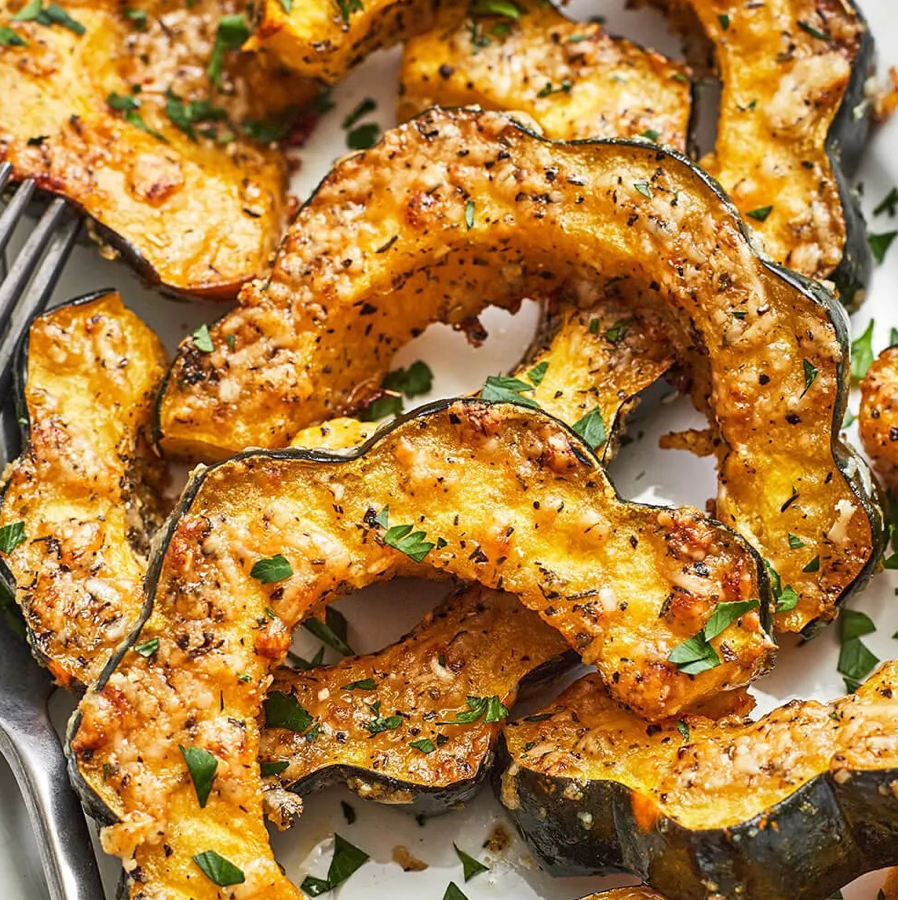 Parmesan Herb Roasted Acorn Squash