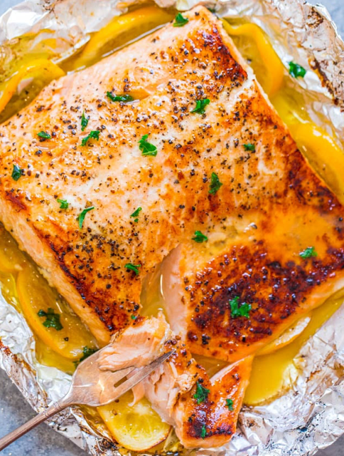 Lemon Garlic Butter Salmon Recipe