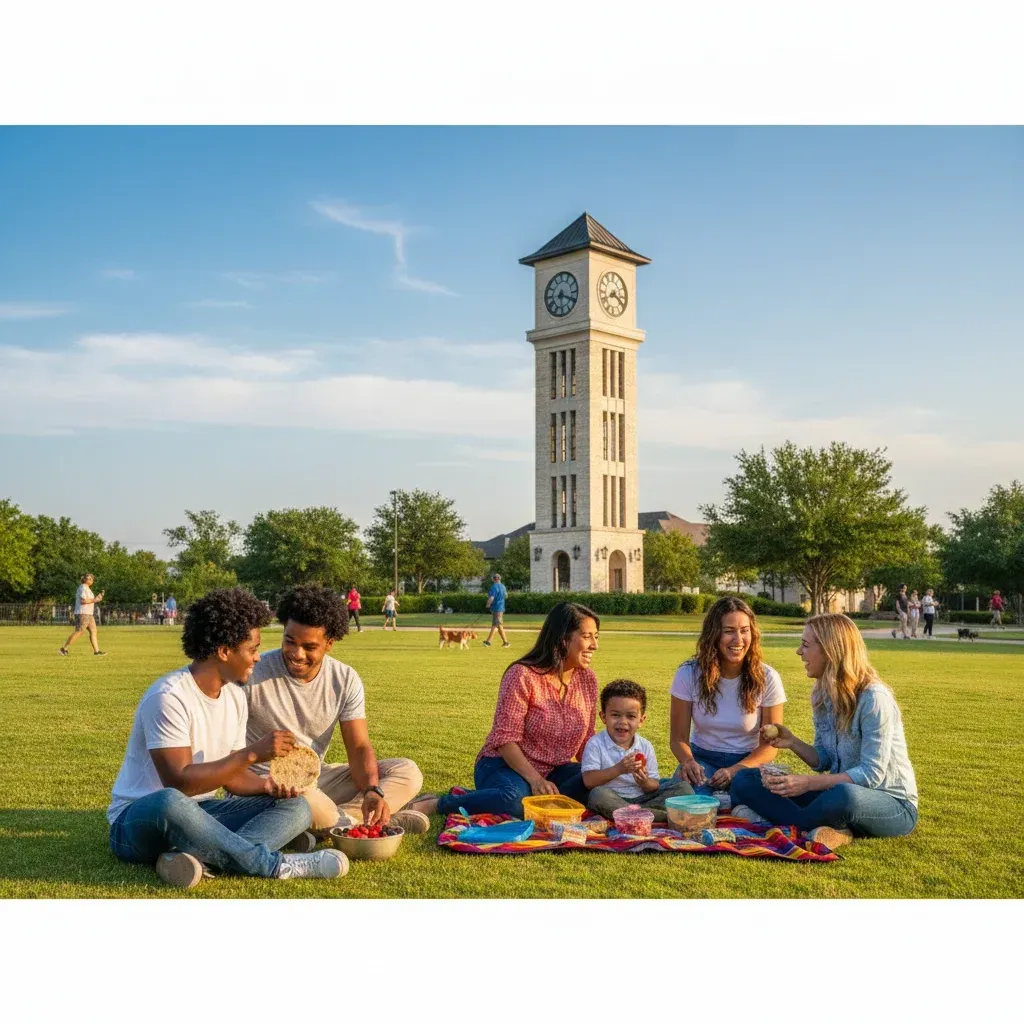 a happy family eating healthy snaks in Pearland, TX