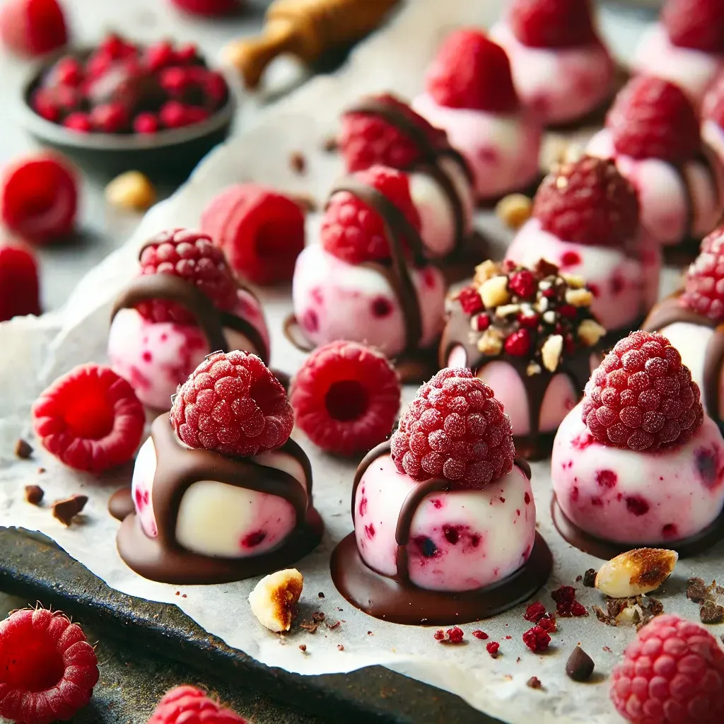 Raspberry Yogurt Bites 