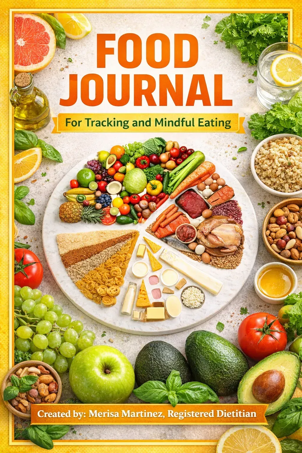 Food Journal for Tracking and Mindful Eating — Dietitian-Approved by Merisa Martinez RDN