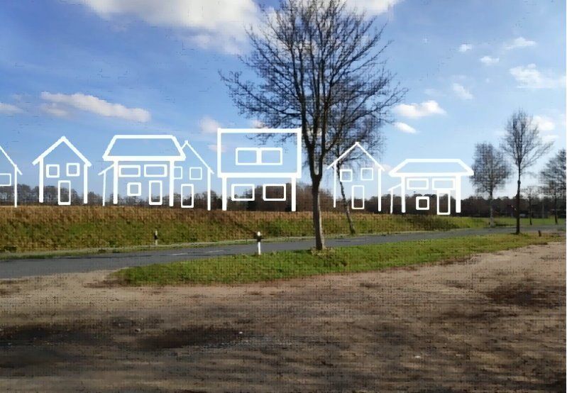Baugebiet auf Anhöhe vor Ortseingang Bliedersdorf