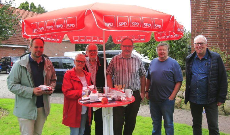 SPD-Kandidaten Bliedersdorf im Gespräch mit Kai Koeser