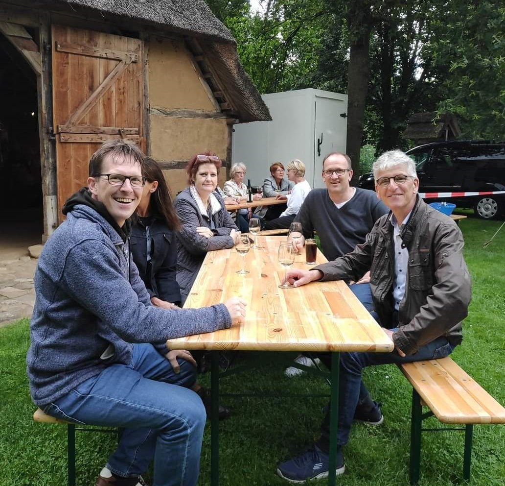 SPD-Kandidaten beim Weinfest in Bliedersdorf