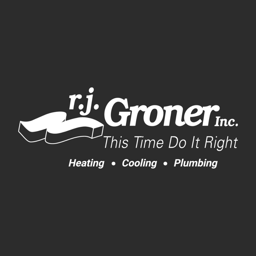 R.j. Groner Inc. logo with tagline “This Time Do It Right” and Heating, Cooling, Plumbing services