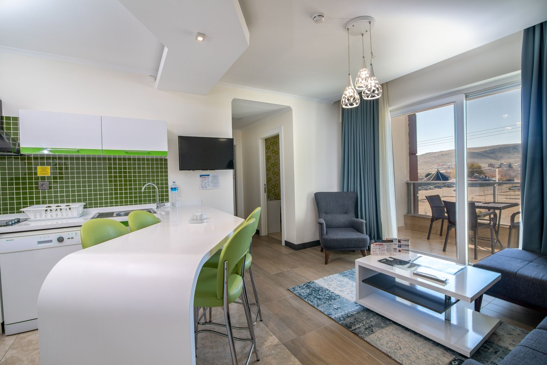 Afyon aforia thermal residence, odalar, mutfak