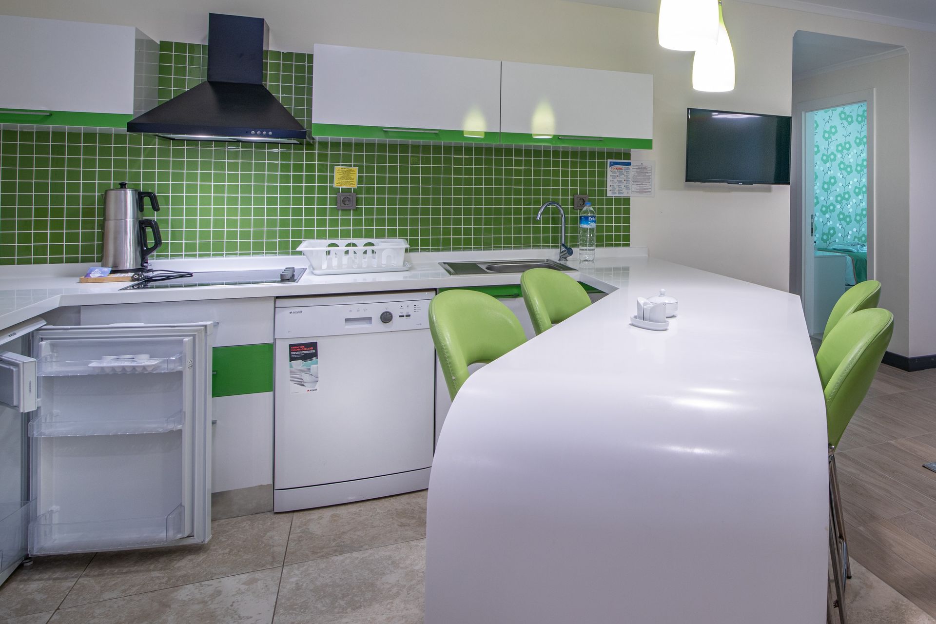 Afyon aforia thermal residence, odalar, mutfak