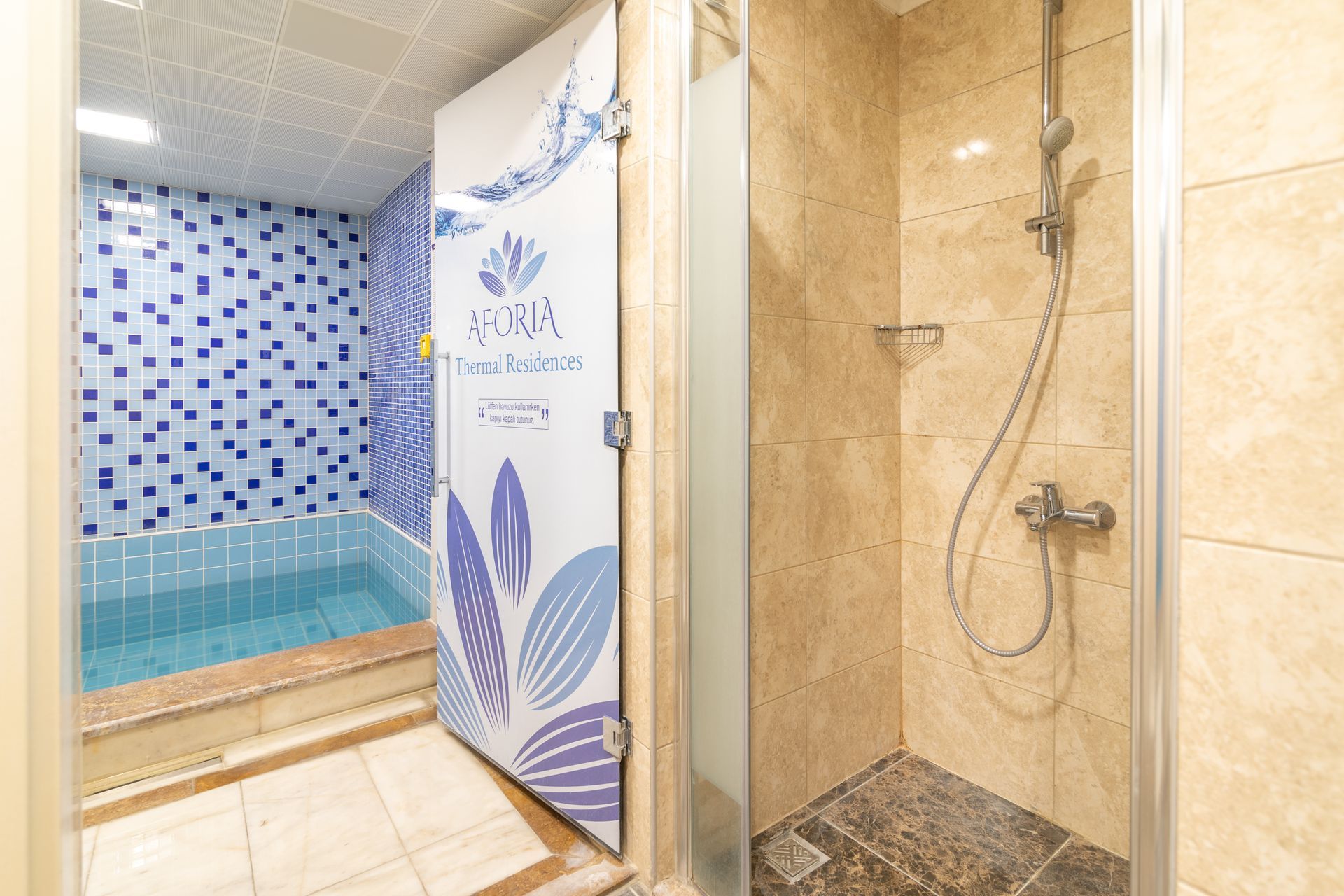 Afyon aforia thermal residence, odalar, banyo
