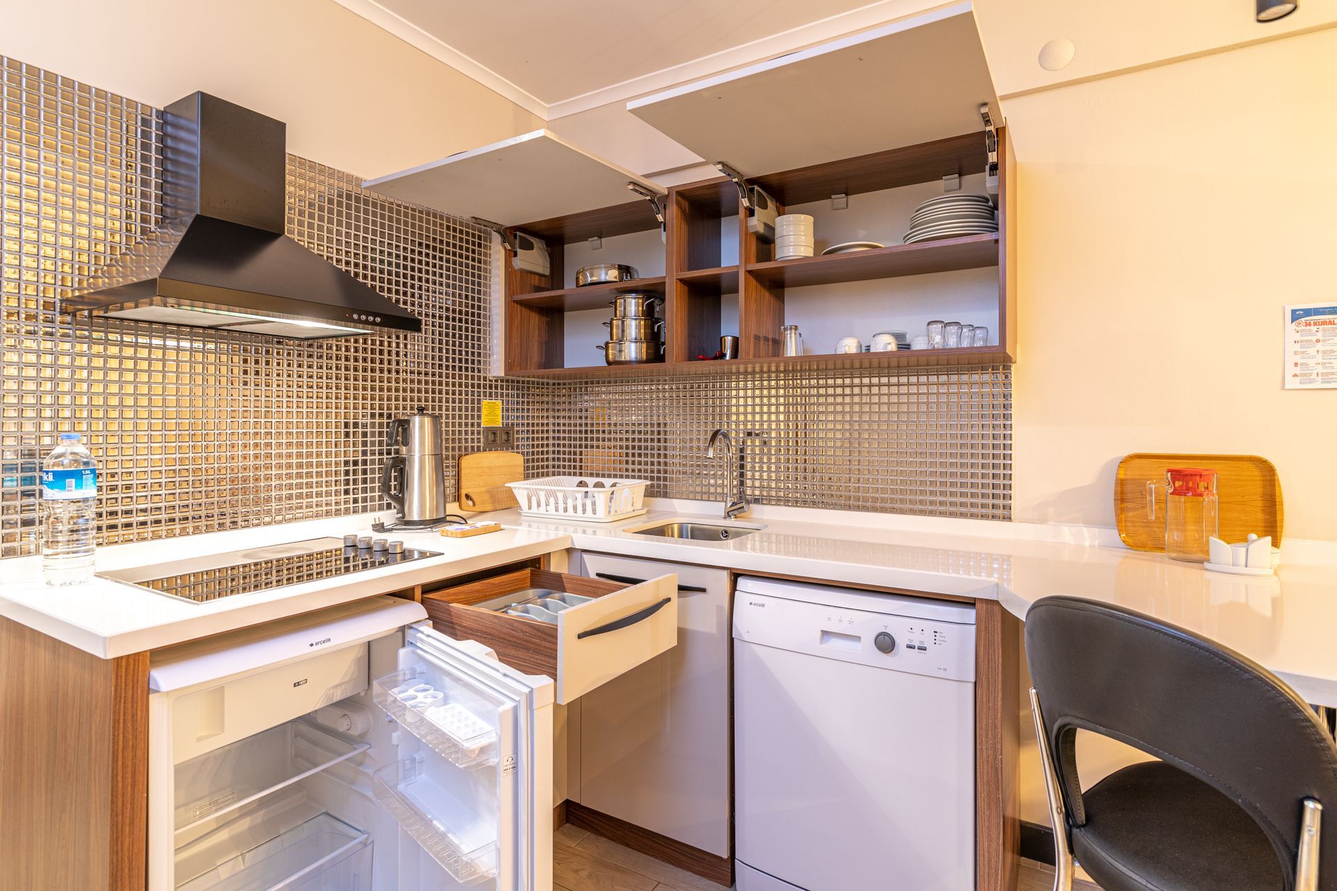 Afyon aforia thermal residence, odalar, mutfak