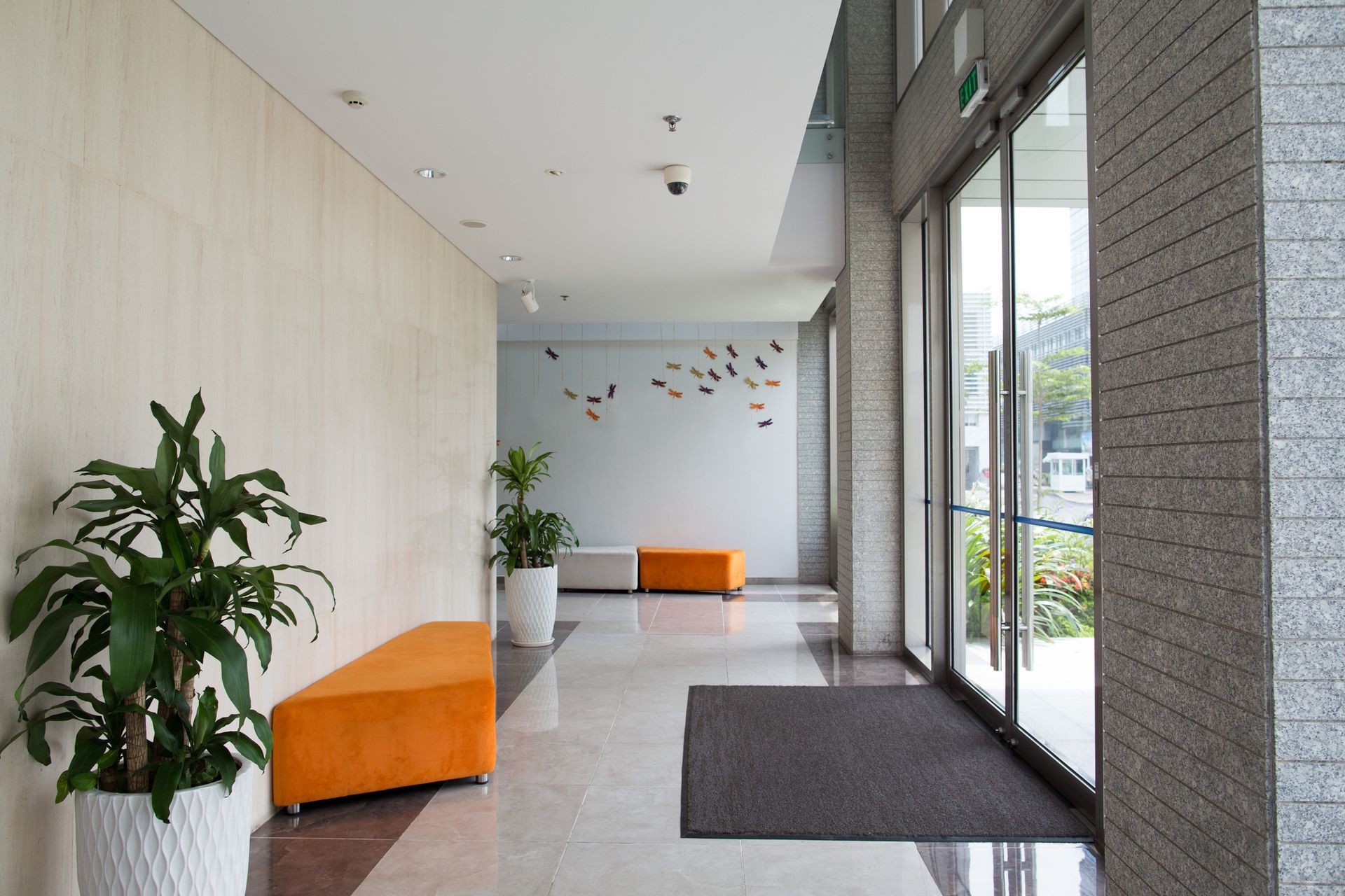 Happy Workers in clean office space