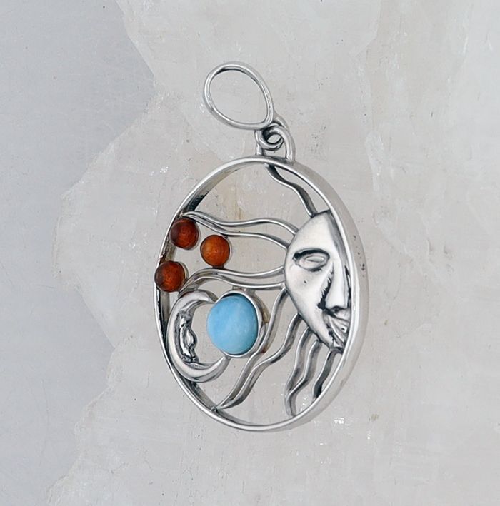 AA P-0221 LAR AMB (Larimar & Amber)