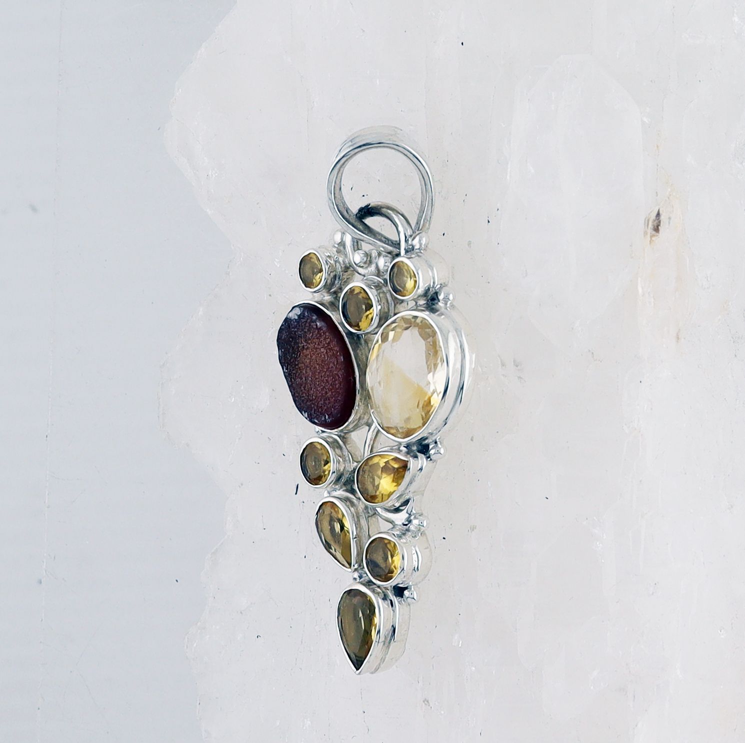 BSS P-744 MLT (Citrine and Quartz Drusy)