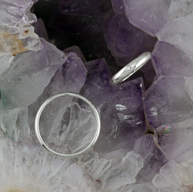 3mm Sterling Silver Band Rings