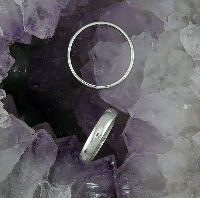 5mm Sterling Silver Band Rings