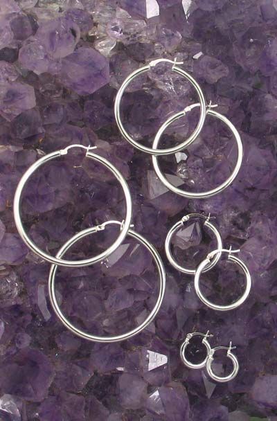 Sterling Silver Earrings Without Stones