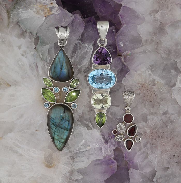 Multi Stone pendants
