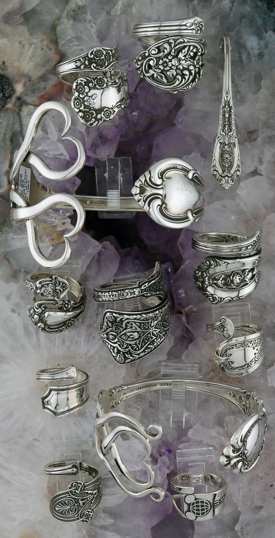 Antique Sterling Silver Spoon Jewelry