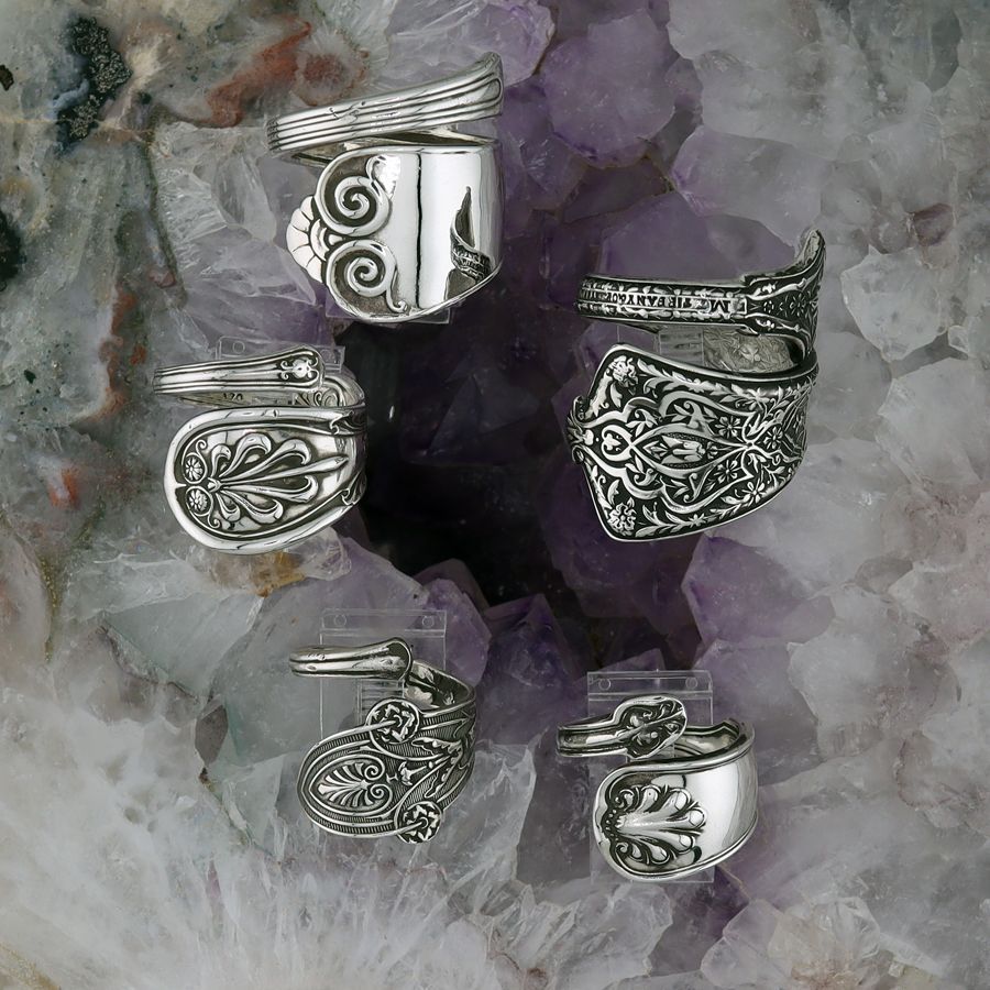 Tiffany & Co. Antique Sterling Spoon Rings