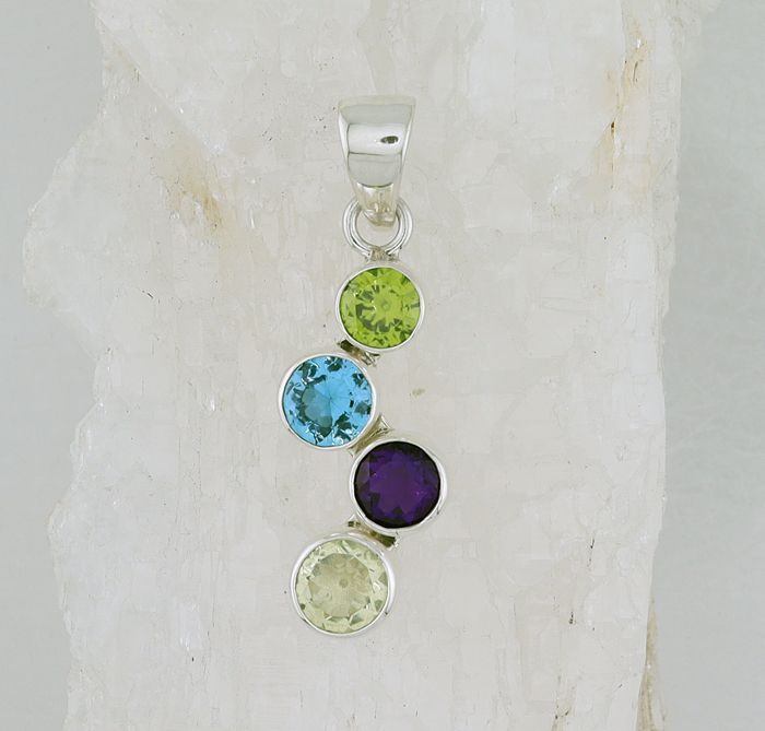 CHAR CP-0059 MLT (Blue Topaz, Peridot, Amethyst, Citrine)