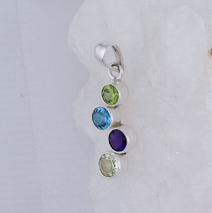CHAR CP-0059 MLT (Blue Topaz, Peridot, Amethyst, Citrine)