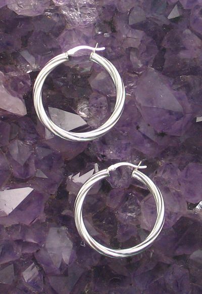 LA ER-0174 (4mm x 35mm Twisted Latch Hoop)