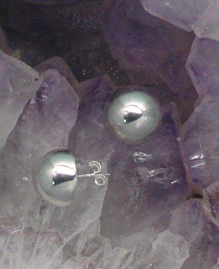LA ER-489 (12mm Half Ball Earrings)